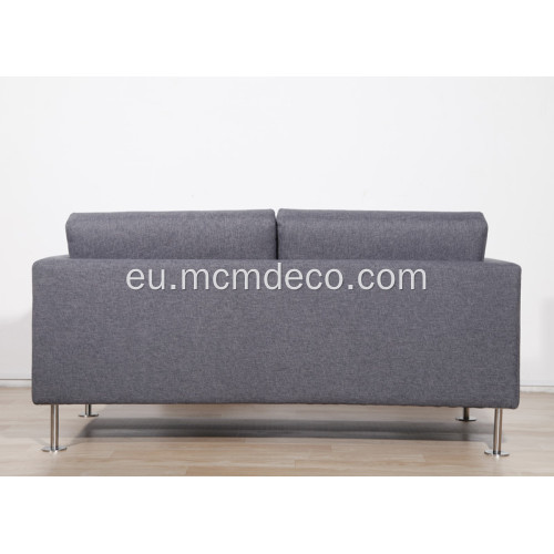 Estilo minimalista modernoko ehuna Parkeko sofa bikoitza